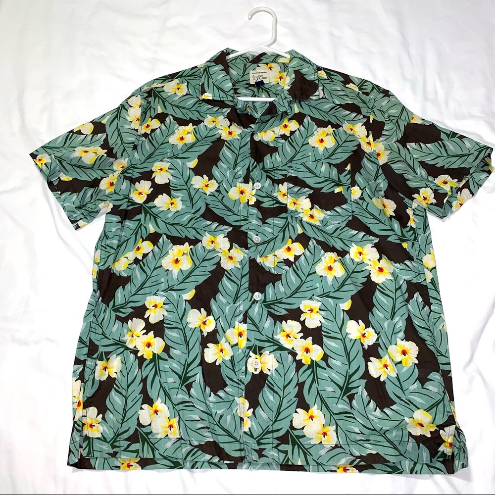 Floral J. Crew Button Up